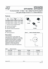 DataSheet STF16NF25 pdf
